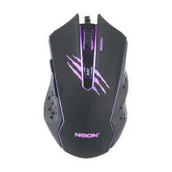 Neon Miš EBERON, gaming, žični, 2400dpi 