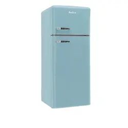 Amica hladnjak KGC15632T, E, kombinirani, retro, tirkizno plavi  - Tirkizna