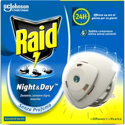 Raid Night&Day™ električni aparatić protiv komaraca i tigrastih komaraca 