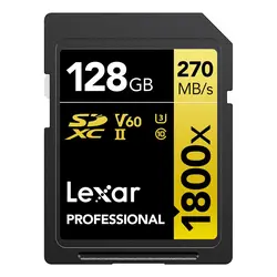 Lexar Professional 1800x SDXC™ UHS-II card  - 128 GB