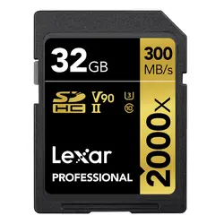 Lexar Professional 2000x SDHC™ UHS-II card  - 32 GB