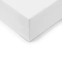 Svilanit plahta s gumicom Lyon XXL, 180x200 cm  - Bijela