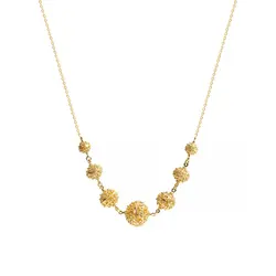 Tradicionalni nakit Ogrlica MAXI Šibenski botun - Yellow Gold pozlata 24KT  - Zlatna