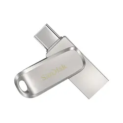 SanDisk Ultra Dual Drive Luxe USB Type-C 256GB 400MB/s USB 3,1 Gen 1, srebrna 