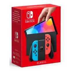 Nintendo Switch OLED Console - Red & Blue Joy-Con 