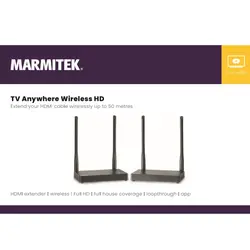 Marmitek HDMI ekstender | HDMI bežični | Full HD | potpuna pokrivenost kuće 