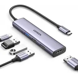 Ugreen 5u1 USB-C 4K HDMI, 100W, 4K@30Hz HDMI 