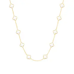 XOXO Srebrna ogrlica LUCKY  MID - Yellow Gold pozlata 