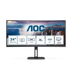 AOC monitor CU34V5C, 34“, HDMI, DP, USB-C, HAS 