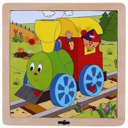  Drvene puzzle vlak 