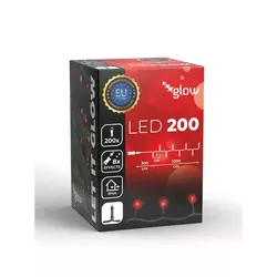 LED žaruljice, 200 kom crvena  - Crvena