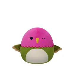 Squishmallows 20cm - Na'ima - roza zeleni kolibrić koji namiguje 