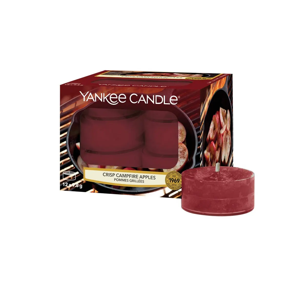 Yankee Candle svijeća Tea Lights 12/1 Crisp Campfire Apples image