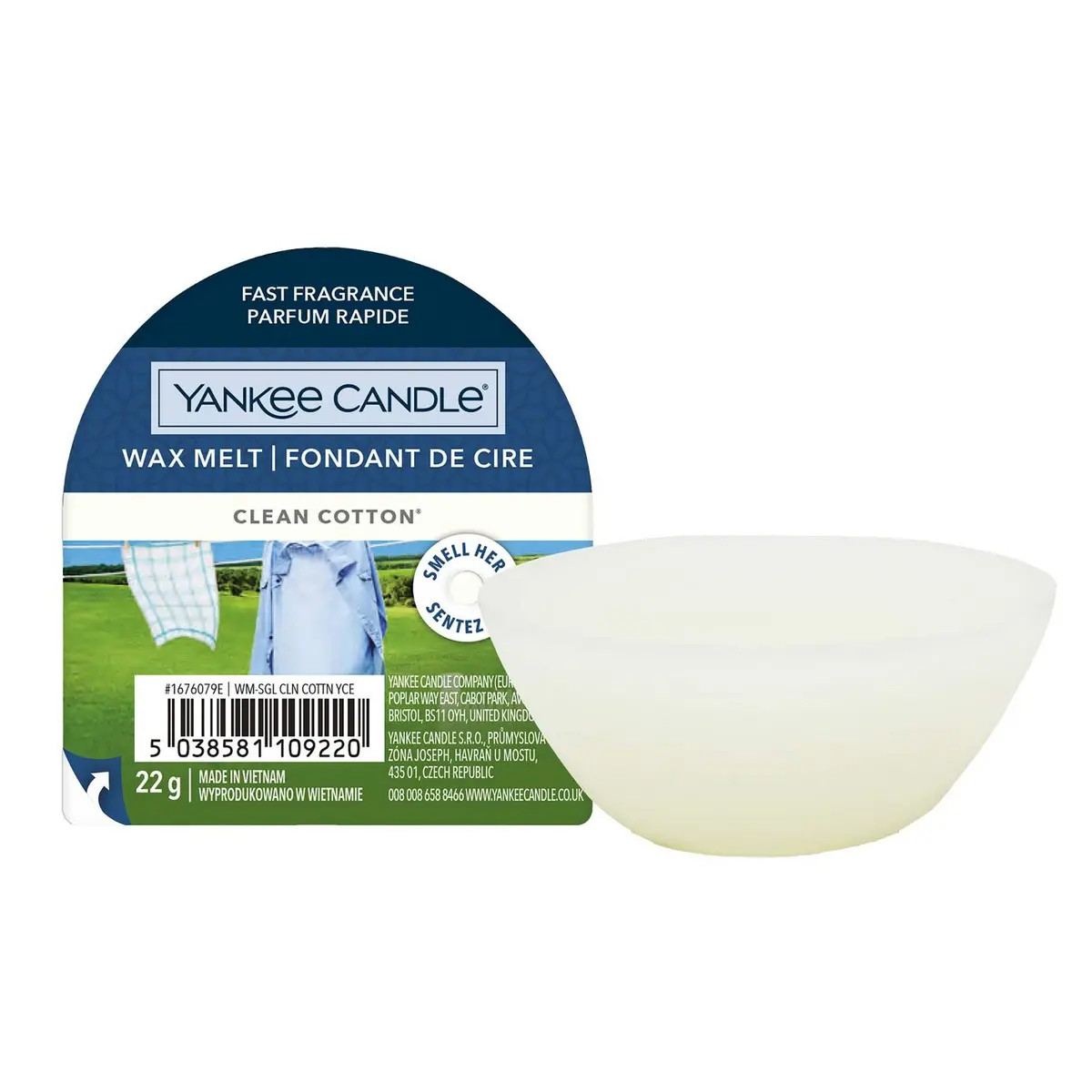 Yankee Candle vosak Wax Melt Clean cotton image