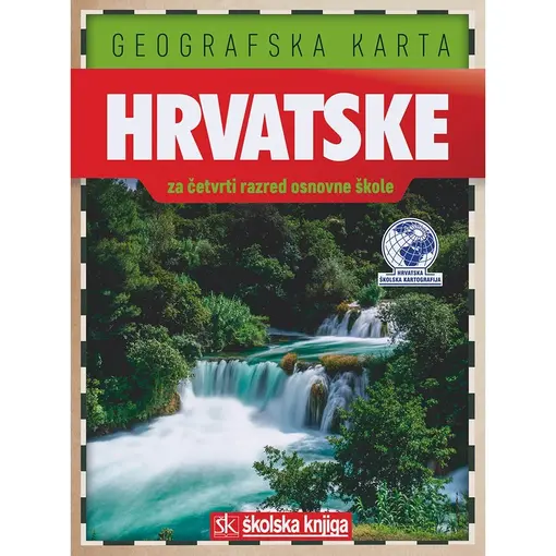 Geografska karta Hrvatske 4.r.