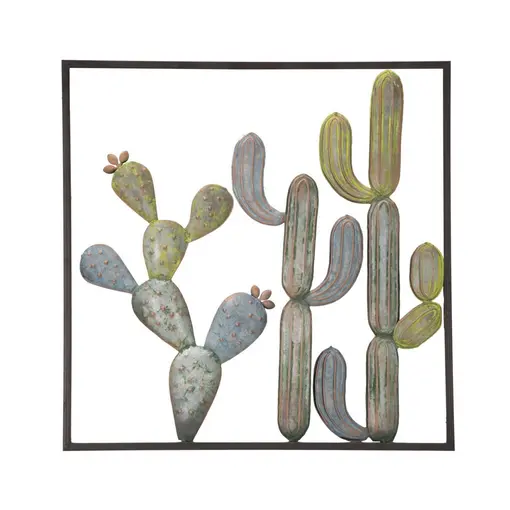 zidna dekoracija kaktus-okvir -C,  50x1.3x50 cm