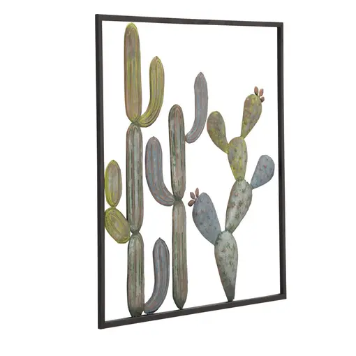 zidna dekoracija kaktus-okvir -C,  50x1.3x50 cm
