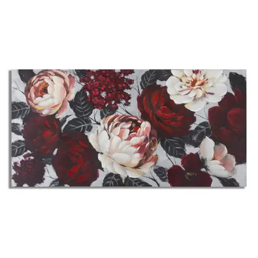 slika bijeli/crveni cvijet Lightback, 150x3. 8x76 cm