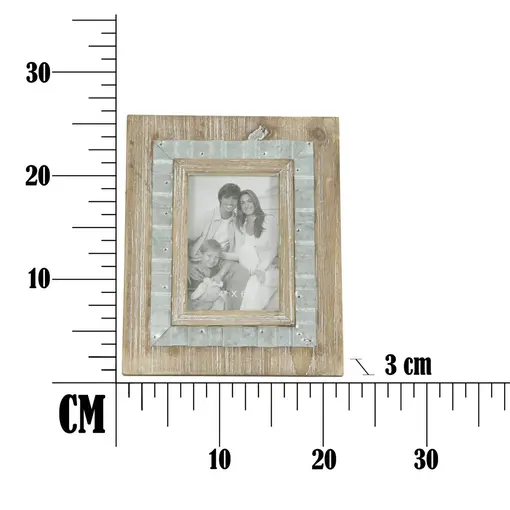 okvir za fotografije Wody, 21.5x3x26.5 (unutarnja veličina 10x15) cm