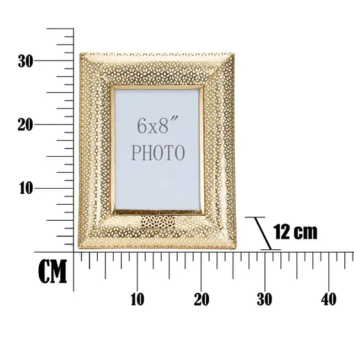 okvir za fotografije Glam holes, 25x12x31 (unutrašnje dimenzije 15x20) cm
