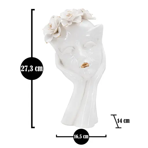 vaza Woman mask, 16.5x14x27.3 cm