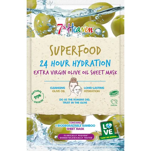 Superfood 24hr Hydration Extra Virgin Olive Oil maska u maramici, 1 kom