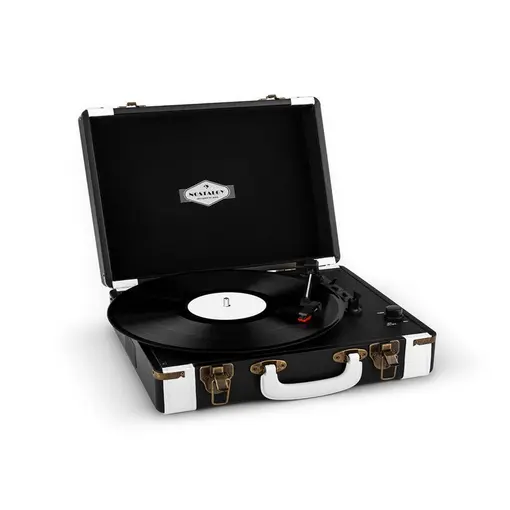 Jerry Lee, retro gramofon, LP, USB, crno-bijeli