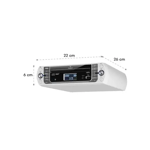 kuhinjski radio KR-400 CD, DAB+/PLL FM radio, CD/MP3 player