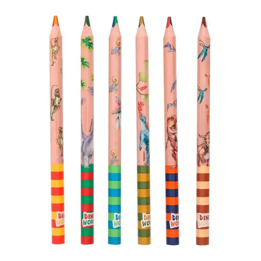 Dino World višebojne olovke