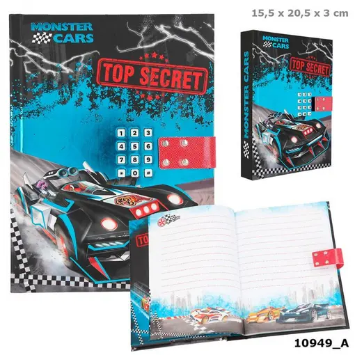 Monster Cars dnevnik s kodom i zvukom
