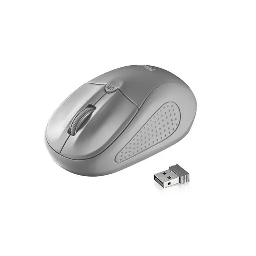 Miš Primo, optički, bežični, USB, sivi (20785)