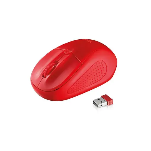 Miš Primo, optički, bežični, USB, crveni (20787)