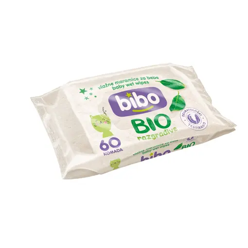 vlažne maramice biorazgradive za bebe, 60 kom