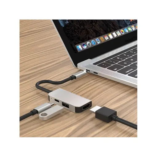 USB-C adapter Hub 4K, Type-C s mogućnošću punjenja do 87W