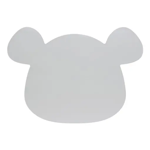 silikonski podložak Little chums mouse sivi
