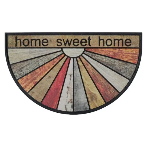 otirač Home Sweet Home, polumjesec 45x75cm, gumeni