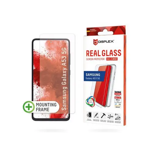 zaštitno staklo Real Glass 2D za Samsung Galaxy A53 5G, prozirna + maskica
