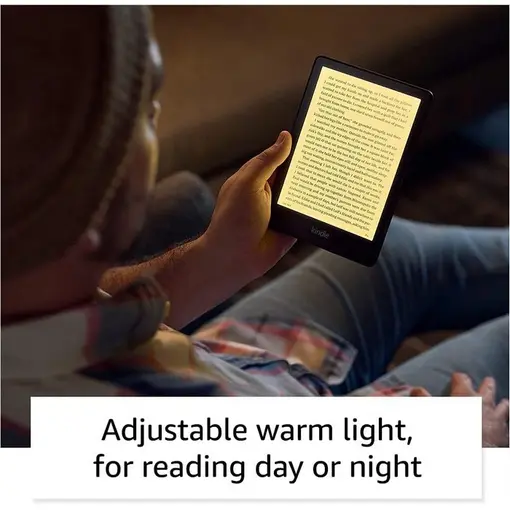 AMAZON Kindle E-book čitač PaperWhite (2021), 6.8“, 16GB, NoAds, Wi-Fi, 300dpi, IPX8, USB-C, crni (B09TMF6742)