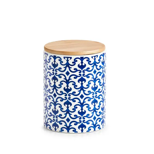 posuda Morocco, keramička, 900 ml, plavo bijela, Ø 11x15,3 cm