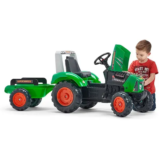 traktor s prikolicom Supercharger Zeleni