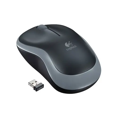 M185 bežični optički miš, USB, sivi (910-002238)