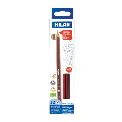 Grafitna olovka HB 12 komada -  MILAN