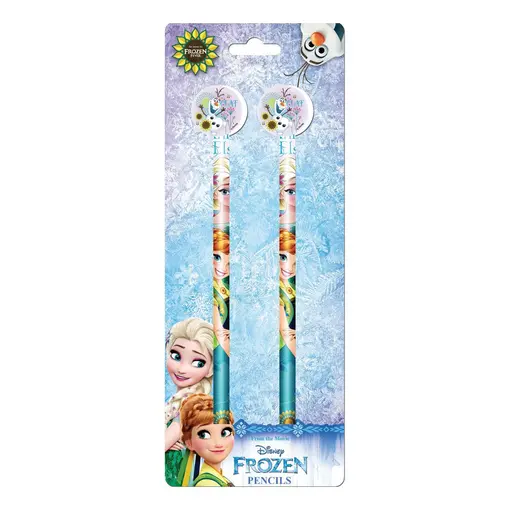 Olovka grafitna HB sa ukrasnom gumicom Disney Frozen, 2 komada