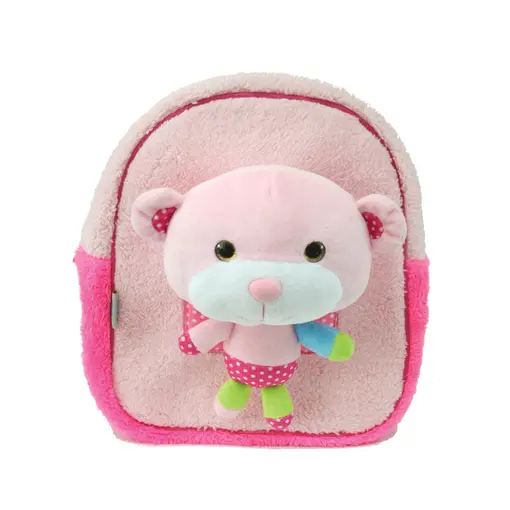 Vrtićki ruksak sa plišanom igračkom Pink teddy
