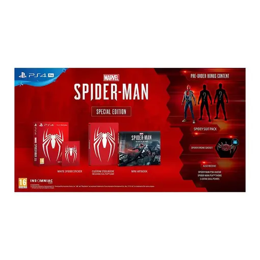 Marvel's Spiderman Special Edition PS4
