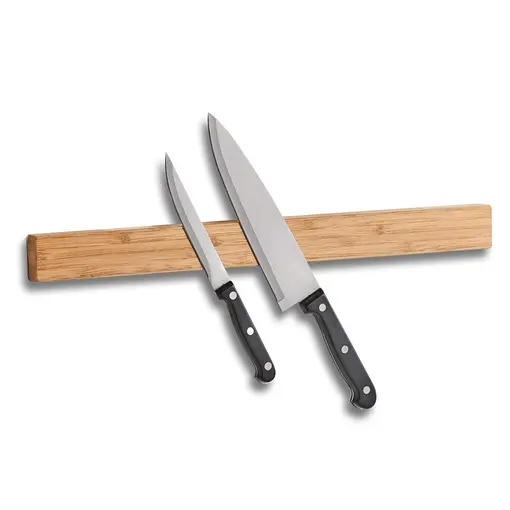 držač za noževe magnetski, bambus, 45x4x2 cm