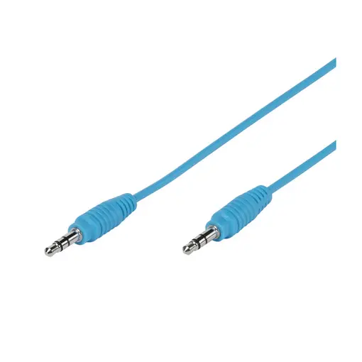 Kabel, 3,5mm stereo jack M na 3,5mm stereo jack M, 1m, plavi, Vivanco bulk
