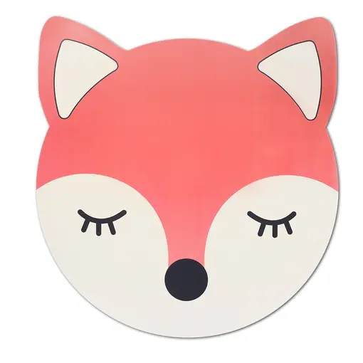 podmetač za tanjur Fox, crveno smeđi, plastika, Ø 38 cm