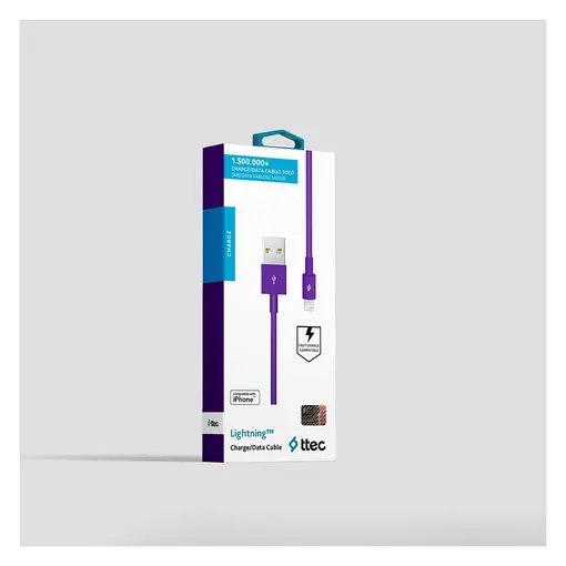 Kabel - Lightning to USB (1,00m) - Purple