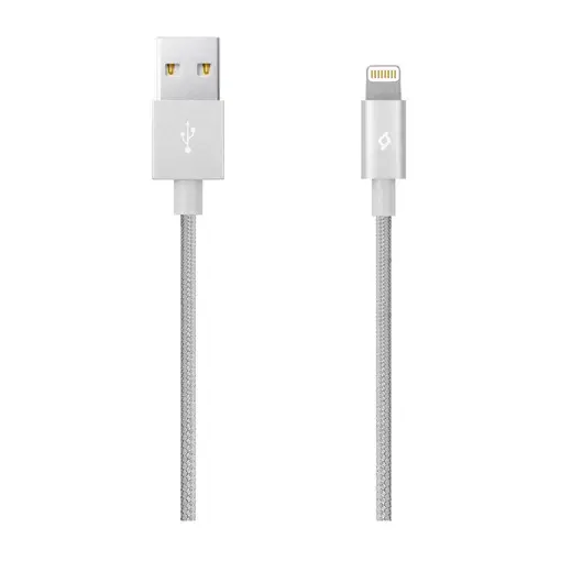 Kabel - MFi (Apple license) - Lightning to USB (1,20m) - Silver - Alumi Cable